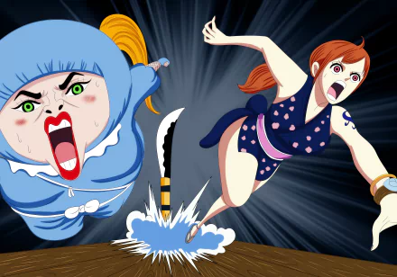 Nami (One Piece) Shinobu (One Piece) Anime One Piece HD Desktop Wallpaper | Background Image