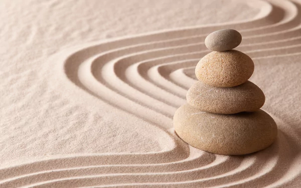 zen sand nature stone HD Desktop Wallpaper | Background Image