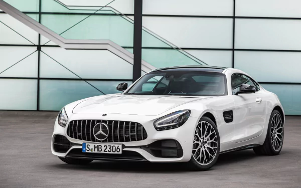 supercar white car car Mercedes-Benz Mercedes-Benz AMG vehicle Mercedes-Benz AMG GT HD Desktop Wallpaper | Background Image