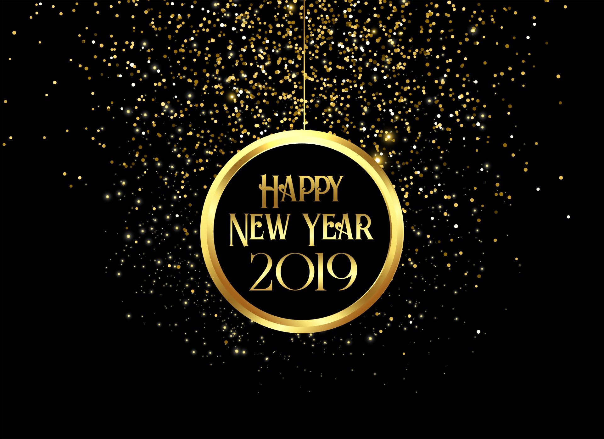 Download Happy New Year Holiday New Year 2019 4k Ultra HD Wallpaper