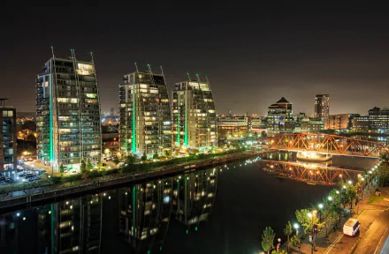 city man made manchester HD Desktop Wallpaper | Background Image