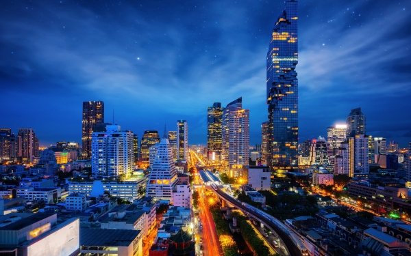 Man Made Bangkok Cities Thailand Train HD Wallpaper | Background Image