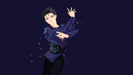 Yuuri Katsuki Anime Yuri!!! on ICE HD Desktop Wallpaper | Background Image