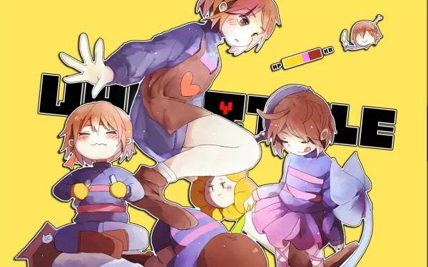 Chara (Undertale) Muffet (Undertale) Papyrus (Undertale) Sans (Undertale) Frisk (Undertale) video game Undertale HD Desktop Wallpaper | Background Image