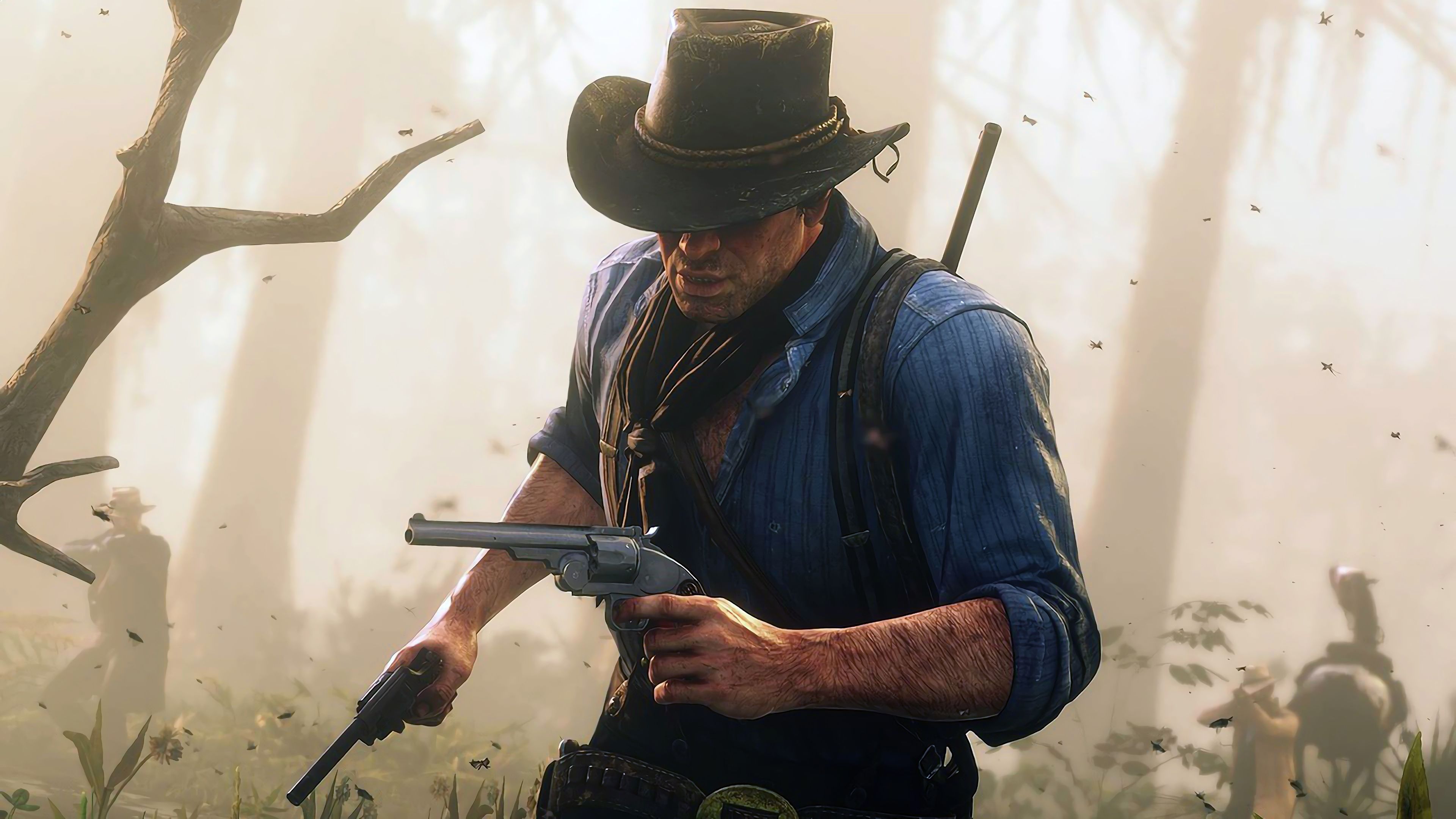 Arthur Morgan With Guns HD Red Dead Redemption 2 Wallpapers, HD Wallpapers