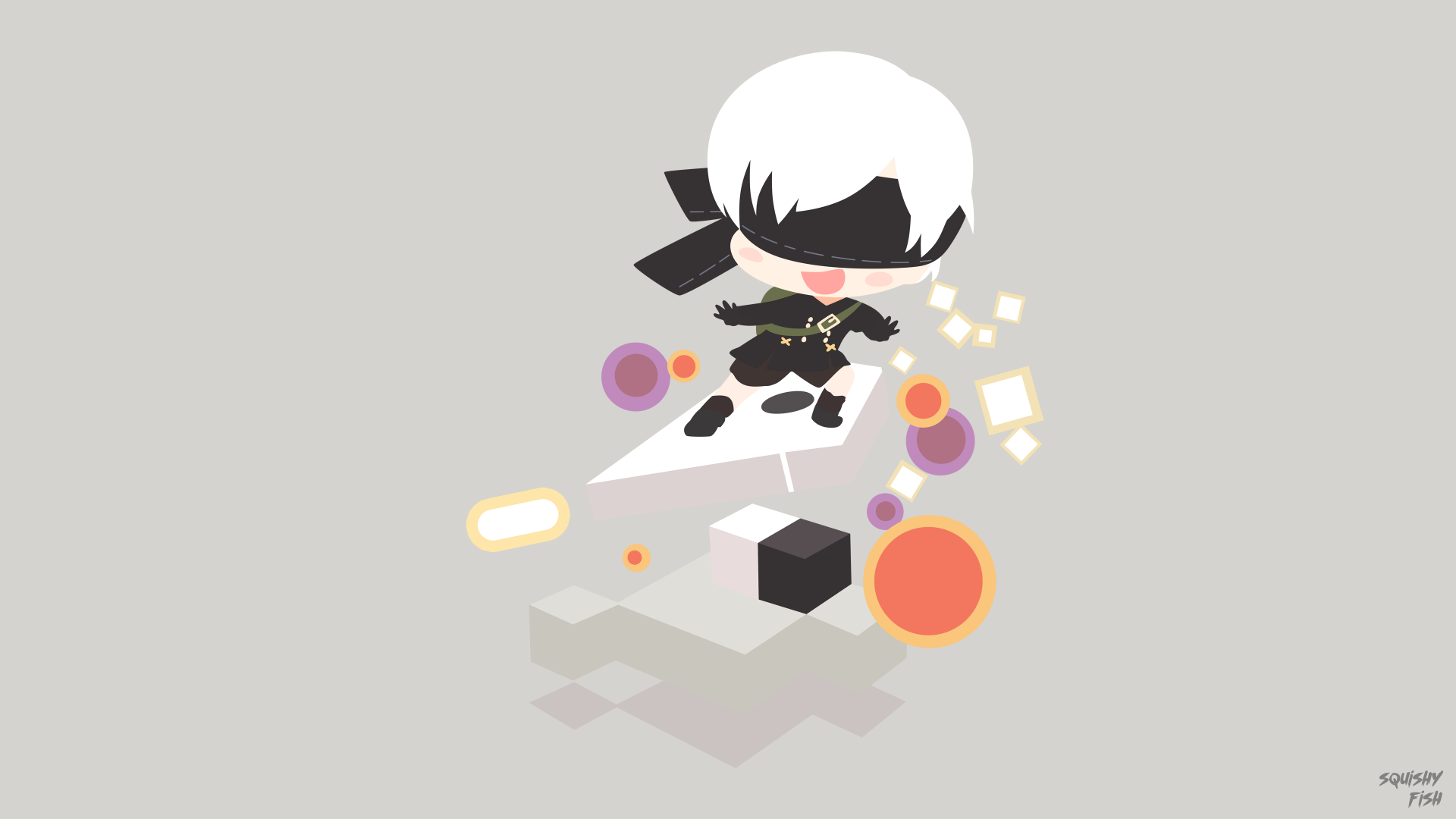 Download YoRHa No.9 Type S Video Game NieR: Automata 4k Ultra HD Wallpaper by DeSquishyFish