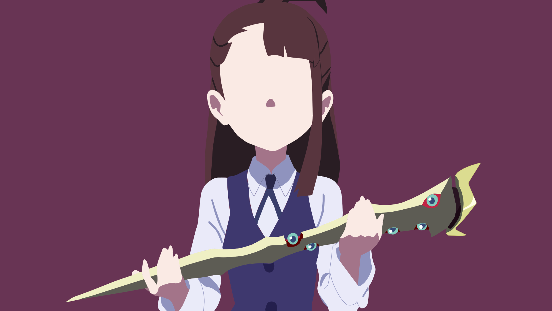 Download Akko Kagari Anime Little Witch Academia HD Wallpaper by Gera