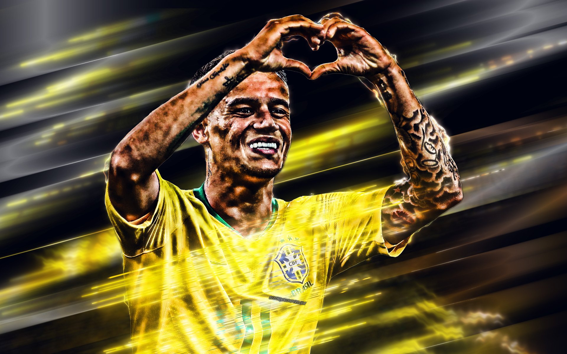 Download Footballer Brazilian Soccer Philippe Coutinho Sports 4k Ultra ...