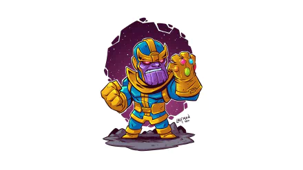 Comic Thanos HD Desktop Wallpaper | Background Image