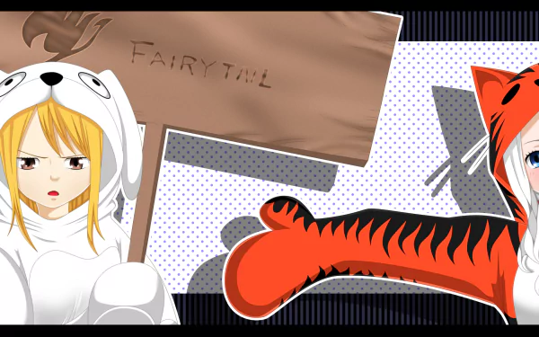 Mirajane Strauss Lucy Heartfilia Anime Fairy Tail HD Desktop Wallpaper | Background Image