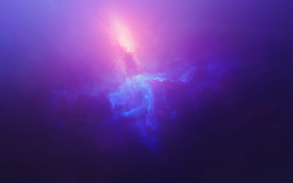 Ciencia ficción Nebulosa Espacio Púrpura Azul Fondo de pantalla HD | Fondo de Escritorio