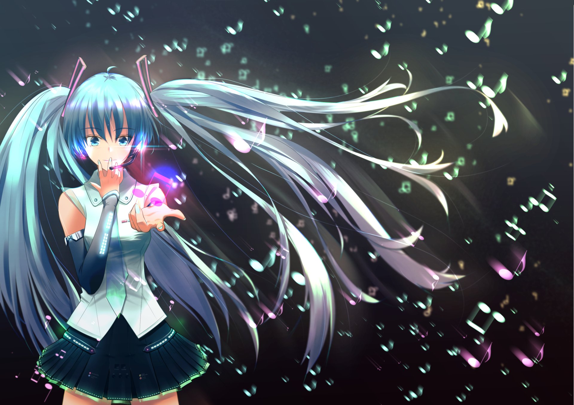 Download Hatsune Miku Anime Vocaloid HD Wallpaper by ぷりけつコーギー