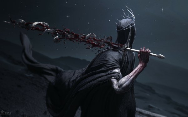 Video Game Dark Souls Warrior Sword Blood HD Wallpaper | Background Image