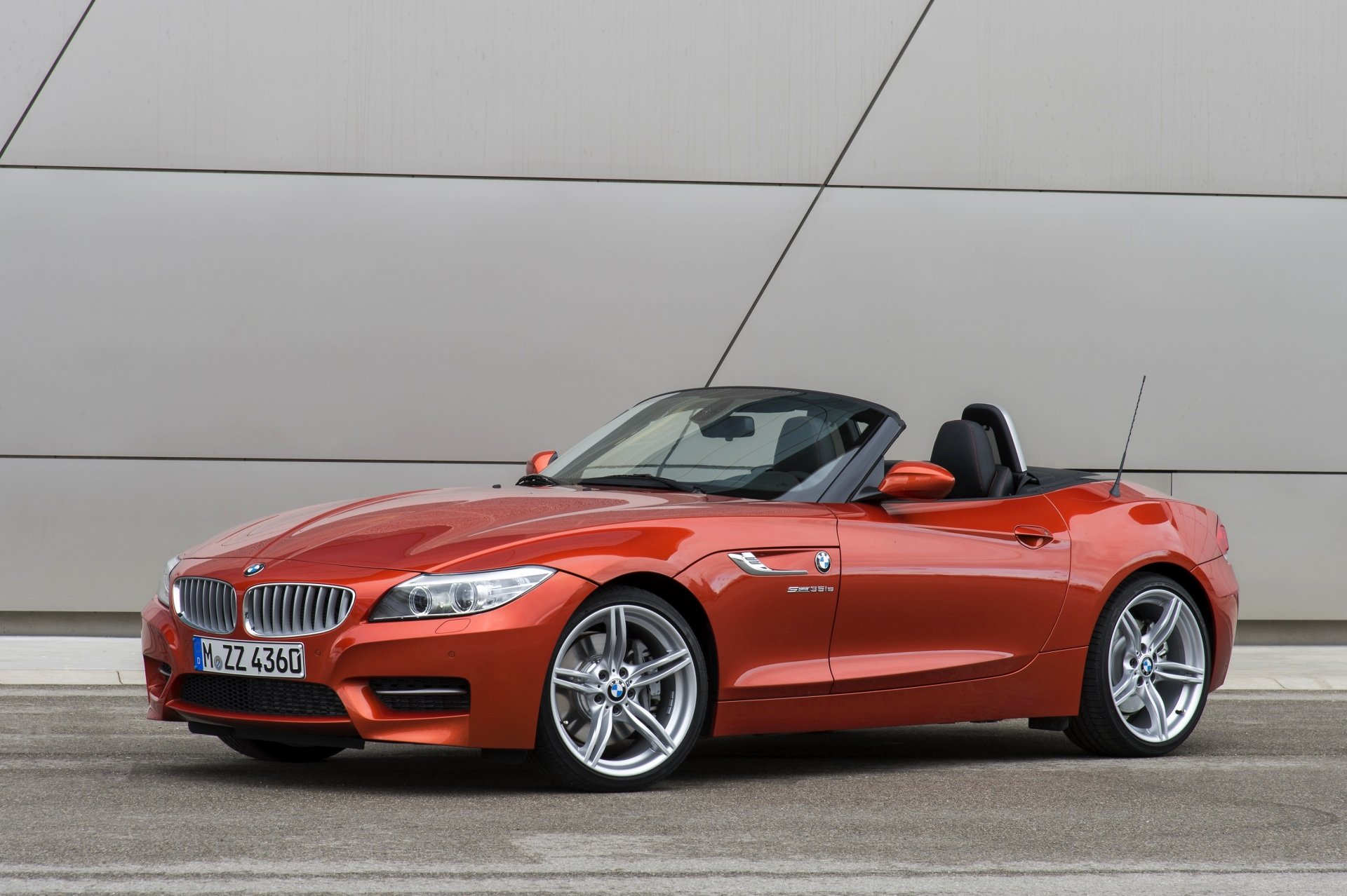 Download Orange Car Car BMW Vehicle BMW Z4 HD Wallpaper