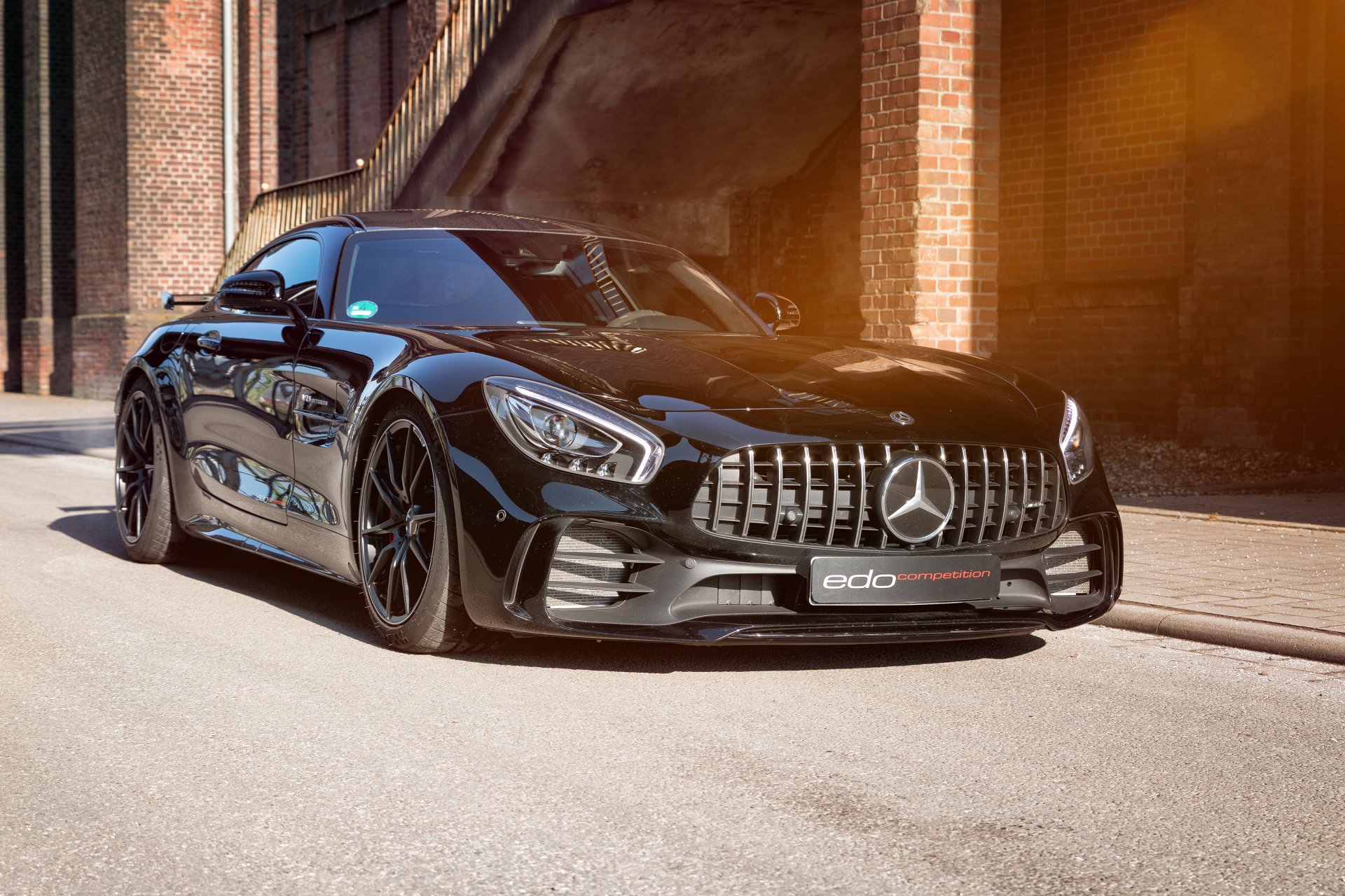 Download Supercar Black Car Car Mercedes-AMG Vehicle Mercedes-AMG GT R HD Wallpaper