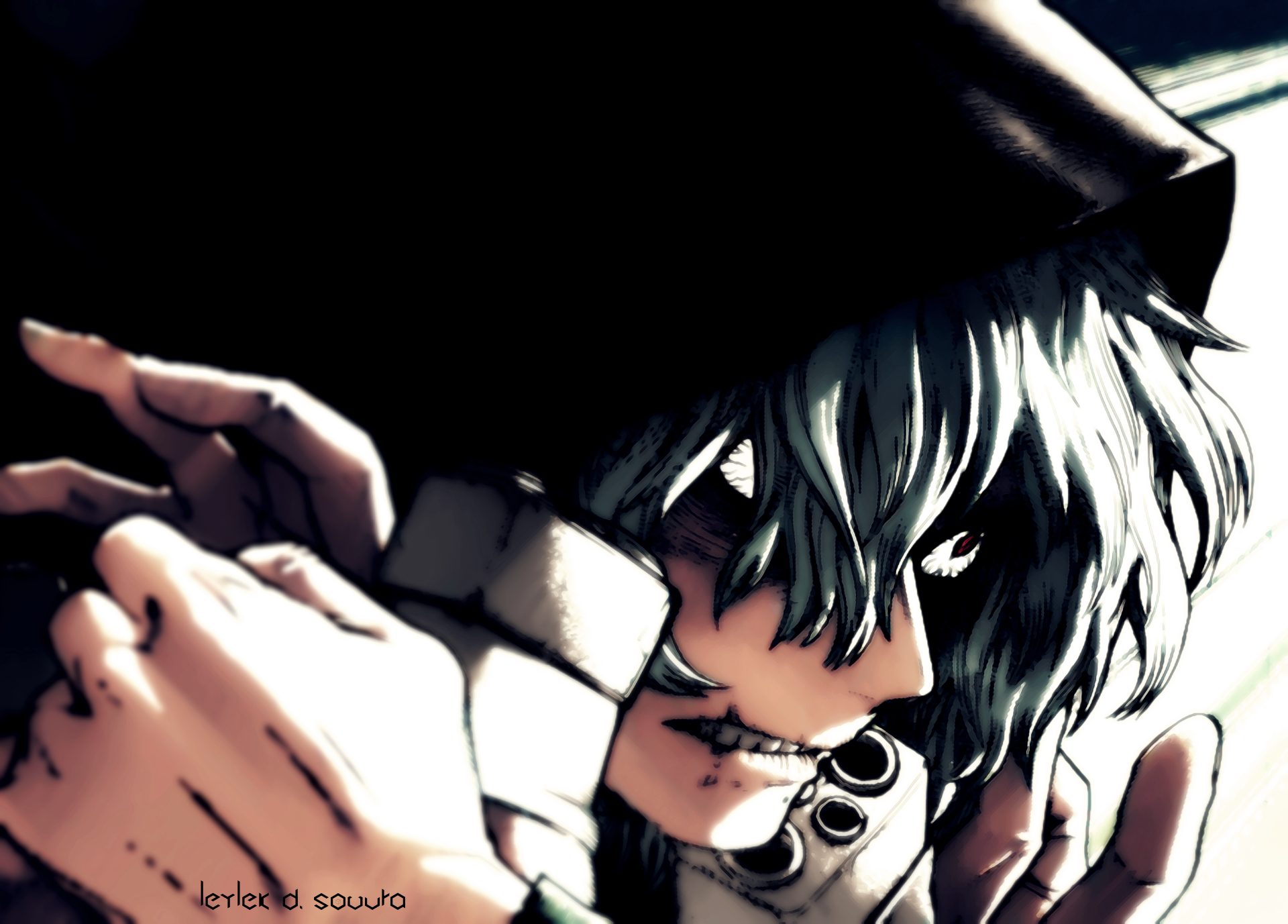 Tomura Shigaraki from My Hero Academia in a dramatic close-up, rendered in vivid 4K Ultra HD detail for a PC desktop wallpaper.