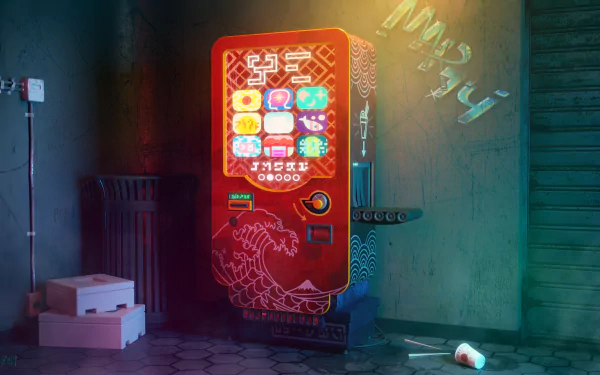  Cyberpunk vending machine