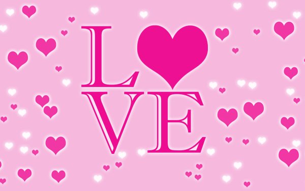 Holiday Valentine's Day Love Heart Pink HD Wallpaper | Background Image