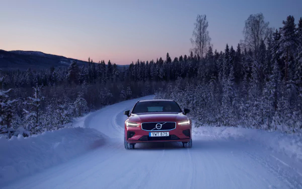 winter SUV car Volvo vehicle Volvo V60 HD Desktop Wallpaper | Background Image