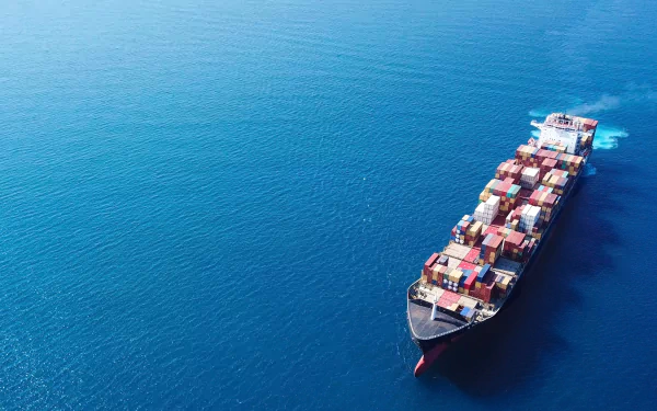 aerial ocean ship cargo vehicle container ship HD Desktop Wallpaper | Background Image