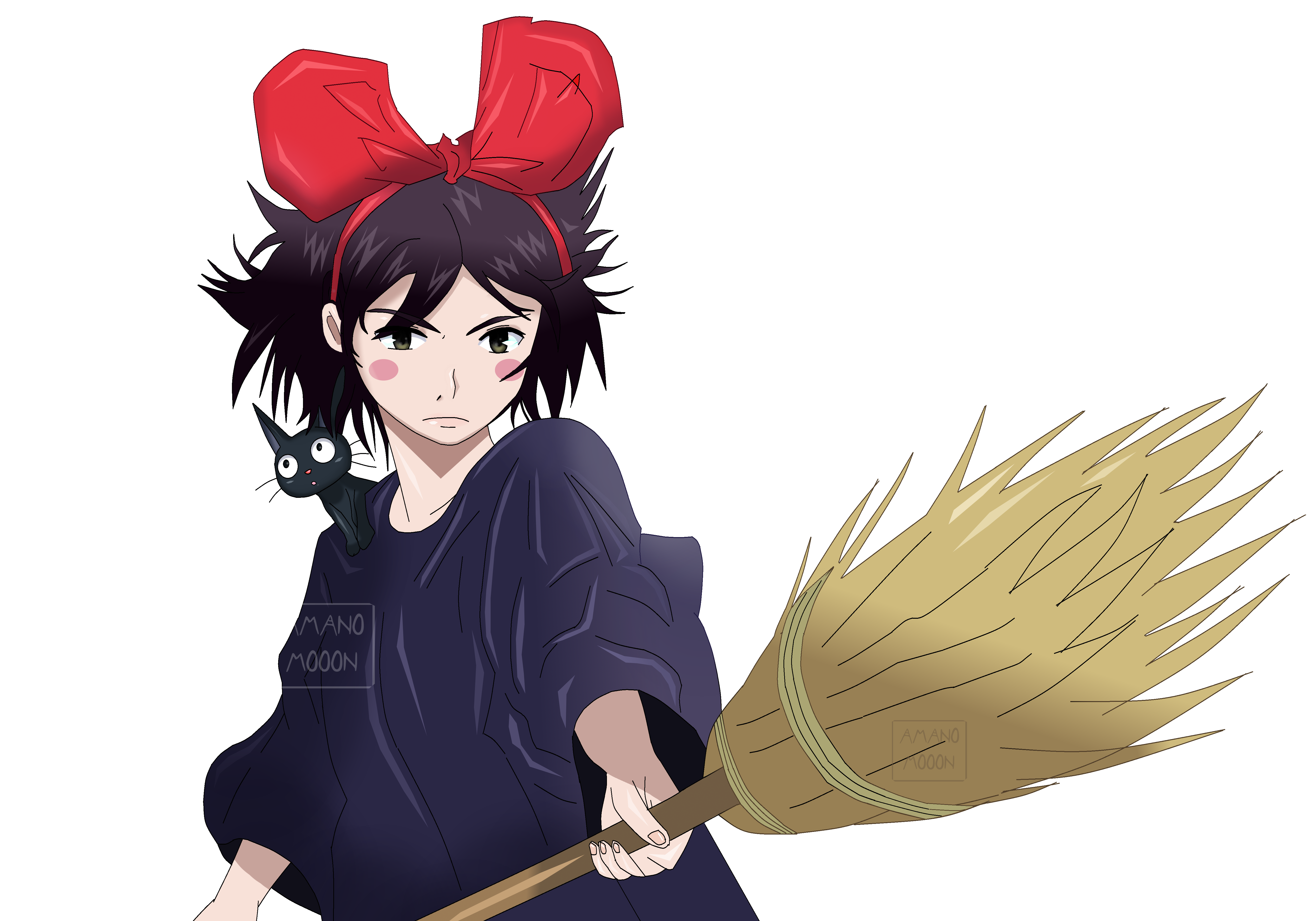 Anime Kiki's Delivery Service 4k Ultra HD Wallpaper by Amanomoon