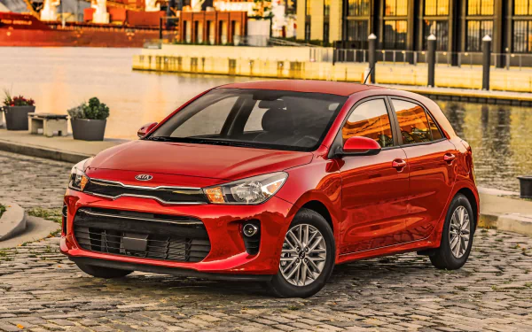 compact car car Kia vehicle Kia Rio HD Desktop Wallpaper | Background Image