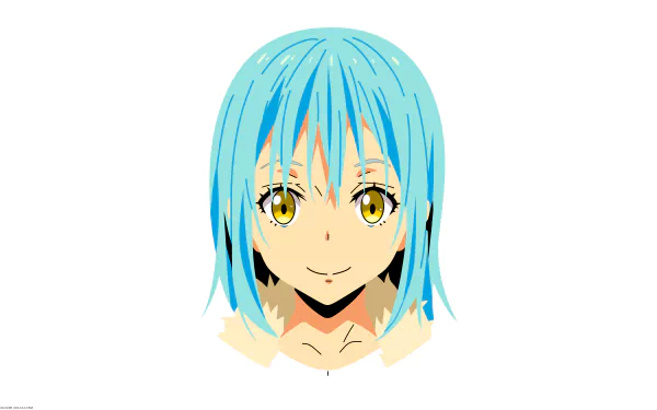  Rimuru Tempest Face ( White background )