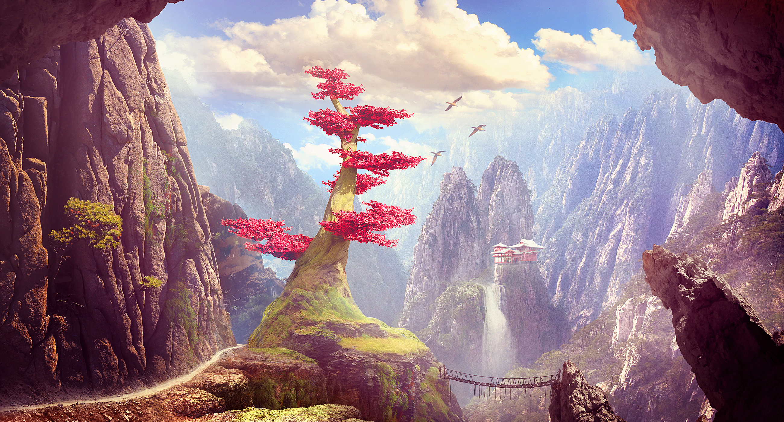 Fantasy Landscape Resolution Backgrounds, resolution landscape HD wallpaper  | Pxfuel