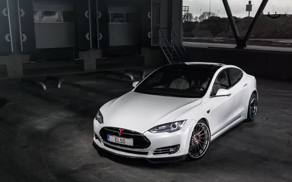 grand tourer white car car Tesla Motors vehicle Tesla Model S HD Desktop Wallpaper | Background Image