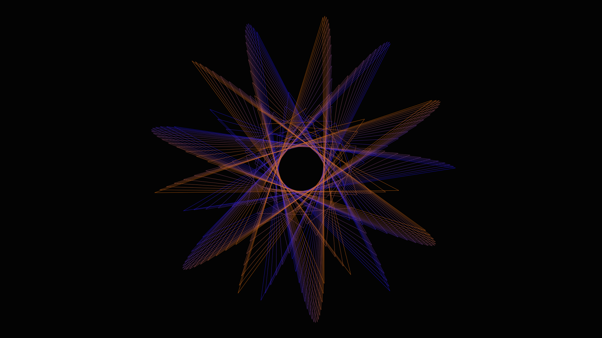 Blue and Orange Fractal Art by lonewolf6738