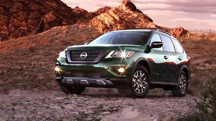 SUV green car car Nissan vehicle Nissan Pathfinder HD Desktop Wallpaper | Background Image