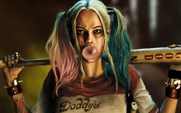 baseball bat DC Comics twintails Comic Harley Quinn HD Desktop Wallpaper | Background Image