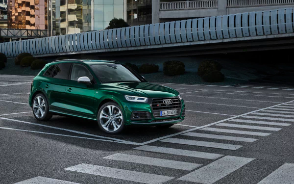 SUV green car car Audi vehicle Audi SQ5 HD Desktop Wallpaper | Background Image