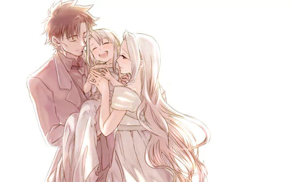Kiritsugu Emiya Irisviel Von Einzbern Illyasviel Von Einzbern Anime Fate/Zero HD Desktop Wallpaper | Background Image