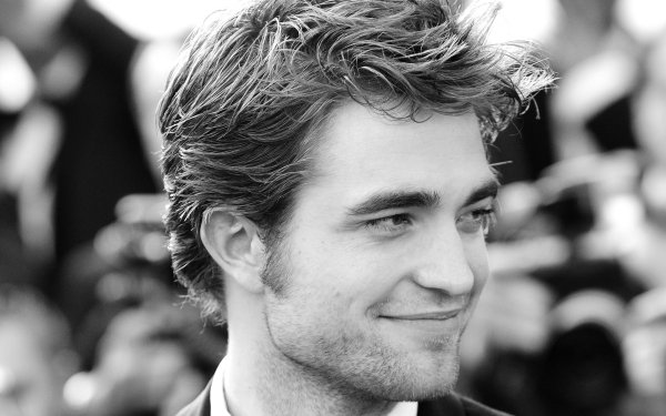 Celebrity Robert Pattinson Actor Face Smile Black & White HD Wallpaper | Background Image