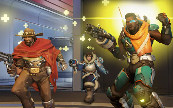 Mei (Overwatch) McCree (Overwatch) Baptiste (Overwatch) video game Overwatch HD Desktop Wallpaper | Background Image