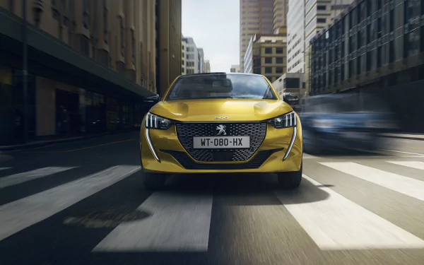 yellow car car Peugeot vehicle Peugeot 208 HD Desktop Wallpaper | Background Image