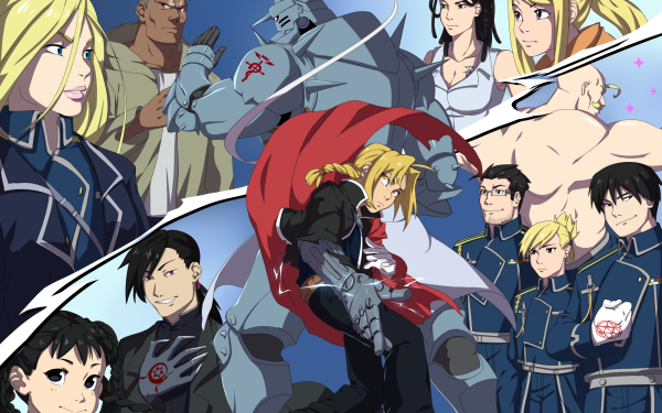 Anime FullMetal Alchemist Fullmetal Alchemist Fullmetal Alchemist: Brotherhood Edward Elric Winry Rockbell Alphonse Elric Izumi Curtis Olivier Mira Armstrong Alex Louis Armstrong Scar Ling Yao Riza Hawkeye HD Wallpaper | Background Image