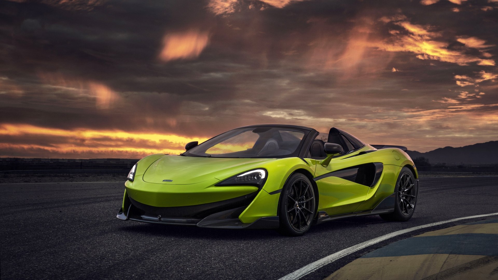 Download Green Car Supercar Car McLaren Vehicle McLaren 600LT 4k Ultra