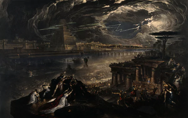  The fall of Babylon by John Martin