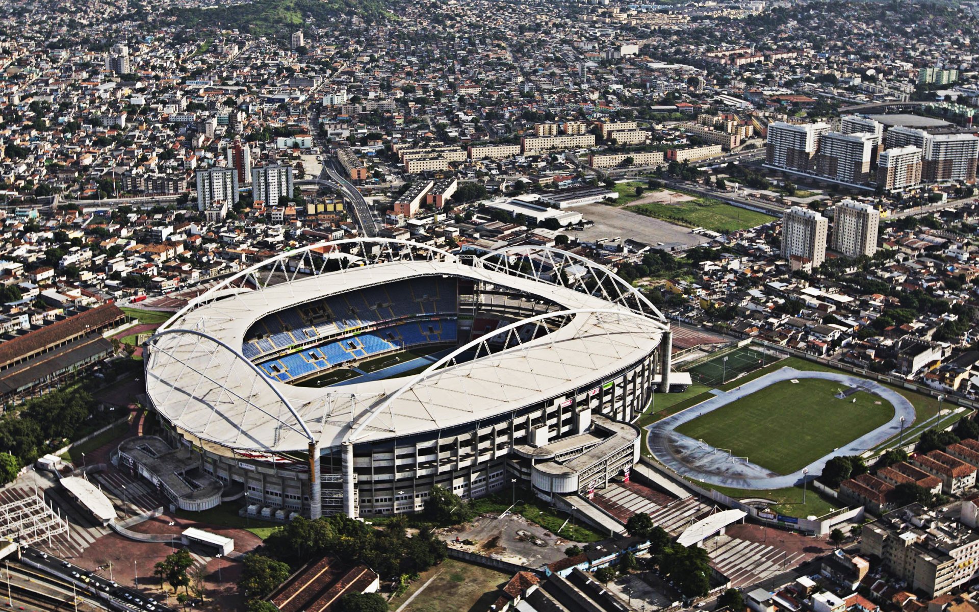Download Aerial Stadium Sports HD Wallpaper