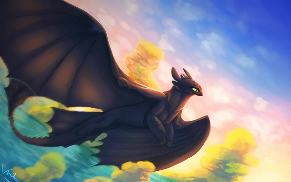 Toothless (How to Train Your Dragon) movie How to Train Your Dragon: The Hidden World HD Desktop Wallpaper | Background Image