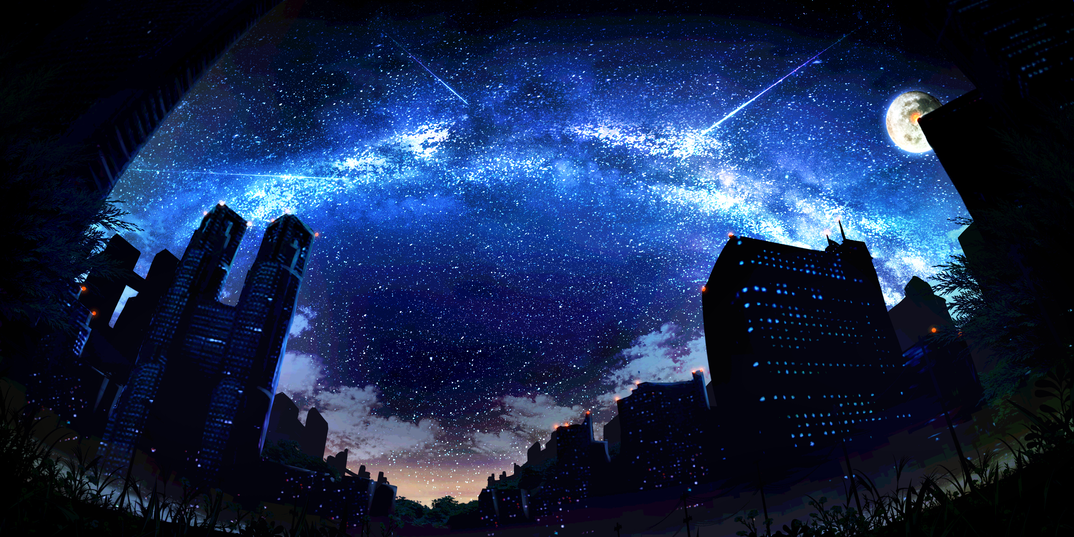 Anime City HD Wallpaper by クメキ