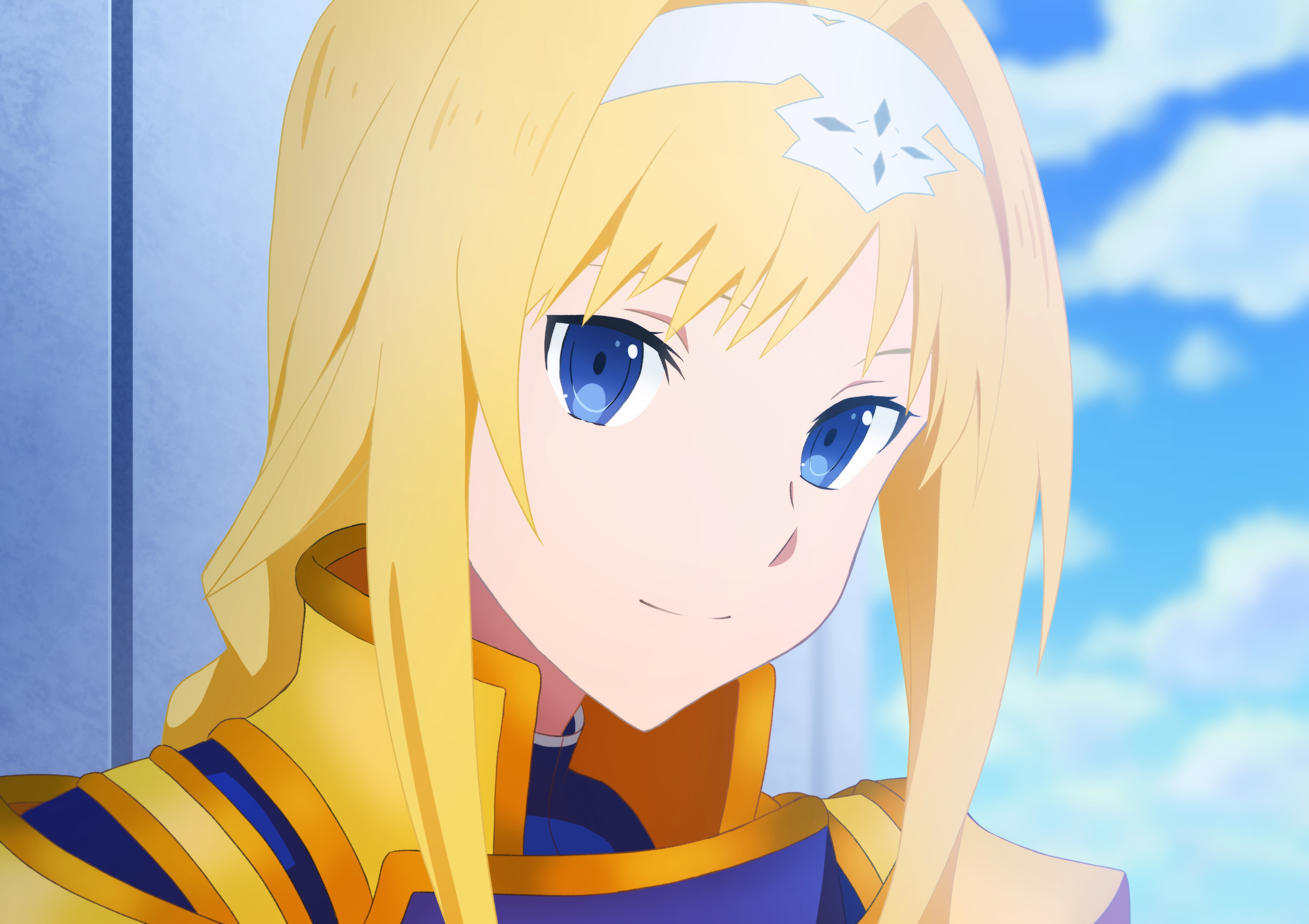 Download Blonde Blue Eyes Face Alice Zuberg Anime Sword Art Online Alicization 4k Ultra Hd