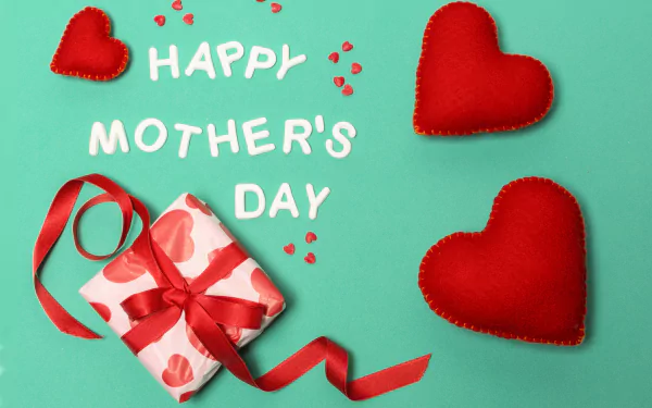 Happy Mother's Day heart gift holiday Mother's Day HD Desktop Wallpaper | Background Image