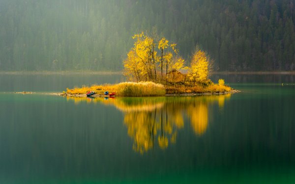 Photography Lake Lakes Island Reflection HD Wallpaper | Background Image