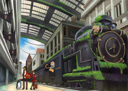 Anime train anime train HD Desktop Wallpaper | Background Image