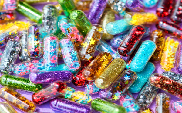 bright sparkles capsule man made medication HD Desktop Wallpaper | Background Image