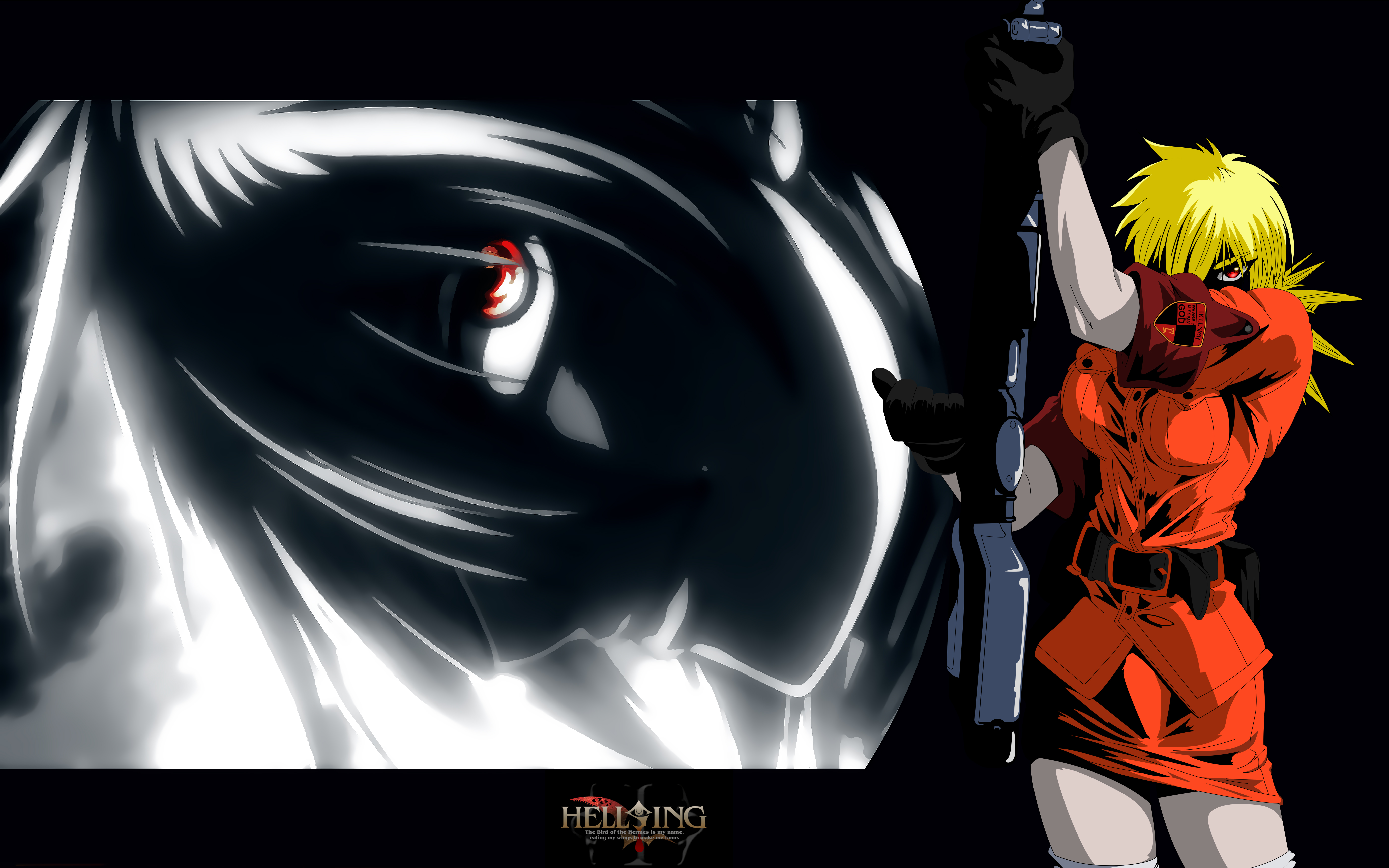 Download Strong And Fierce Seras Victoria - Hellsing Ultimate Anime  Character Wallpaper